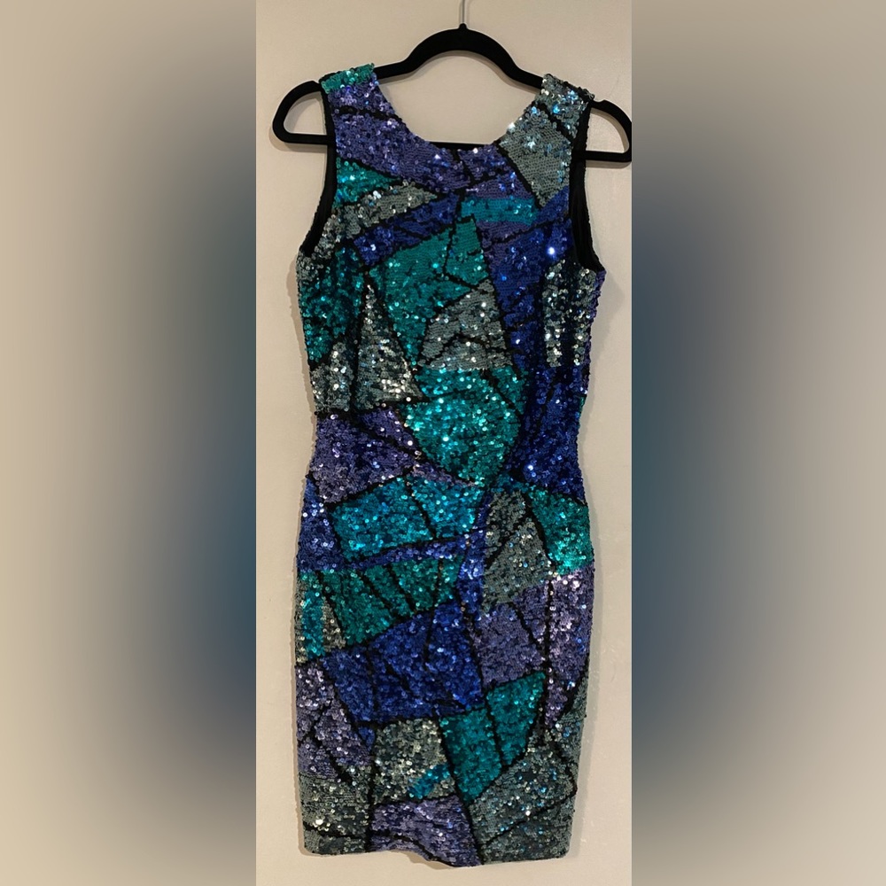 Vintage Oleg Cassini Sequin Cocktail Dress
